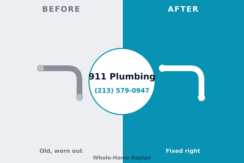 Before and after: plumbing company Carl Junction, MO